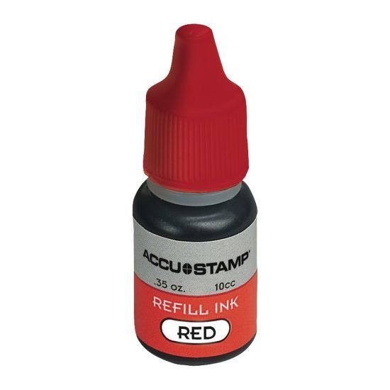 Picture of AccuStamp Refill Ink For Pre-Inked Stamps, Red