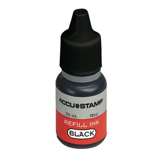 Picture of AccuStamp Pre-Ink Refill Ink for Pre-Inked Stamps, Black