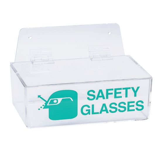 Picture of Safety Glasses Holders, 9 in x 6 in x 3 in, Green/Clear