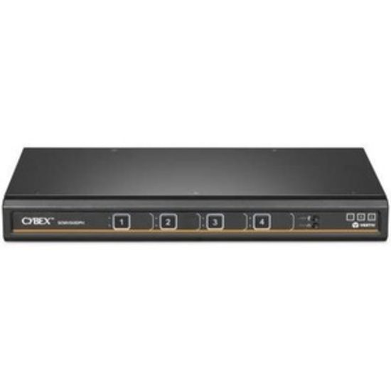 Picture of Avocent Vertiv Cybex Secure MultiViewer KVM Switch - 4 port - NIAP Approved - Dual AC - Secure Desktop KVM Switches - Secure KVM Switch - Dual Head - NIAP Certified - Secure Keyboard - 4 to 16 Port