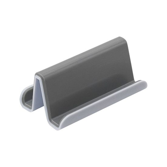 Picture of Fusion Business Card Holder, 20-Card Capacity, White/Gray