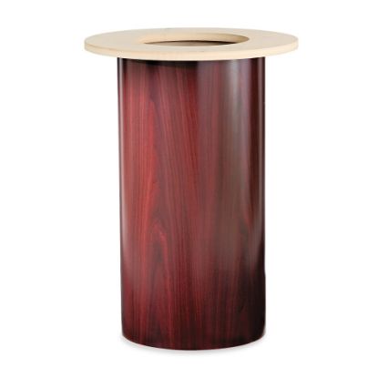 Picture of HON Preside Cylinder Table Base, Mahogany