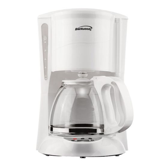 Picture of Brentwood 12-Cup Programmable Digital Coffee Maker, White