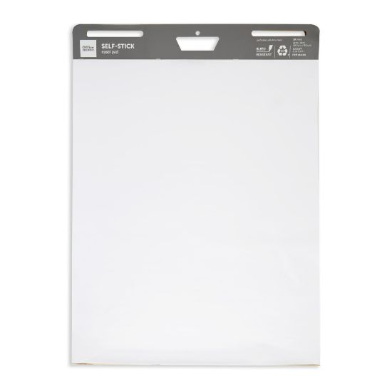 Picture of Office Depot Brand Self-Stick Easel Pad, 25in x 30in, 30 Sheets, 80% Recycled, White