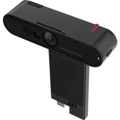 Picture of Lenovo ThinkVision MC60 Webcam - Black - USB Type A - 1 Pack(s) - 1920 x 1080 Video - 95 deg. Angle - Microphone - Monitor