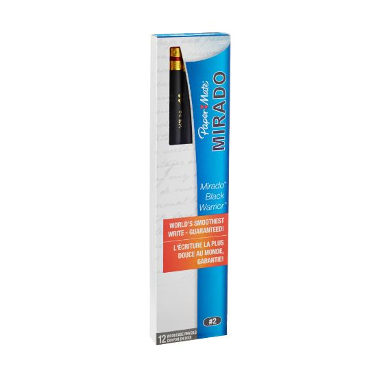 Picture of Paper Mate Mirado Black Warrior Wood Pencils, Presharpened, #2 Lead, Medium Soft, Pack of 12