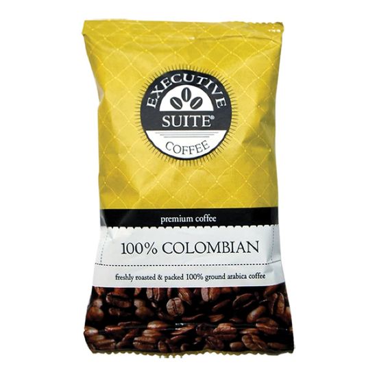 Picture of Executive Suite Coffee Single-Serve Coffee Packets, 100% Colombian, Carton Of 42