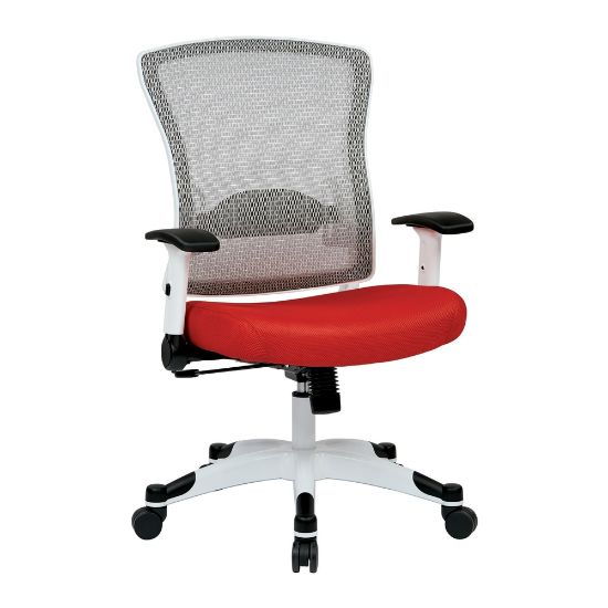 Picture of Office Star Space Seating Mesh Mid-Back Chair, Red/White