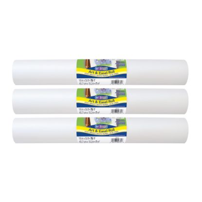 Picture of Art Street Art & Easel Roll, White, 18in X 50ft, Pack Of 3 Rolls