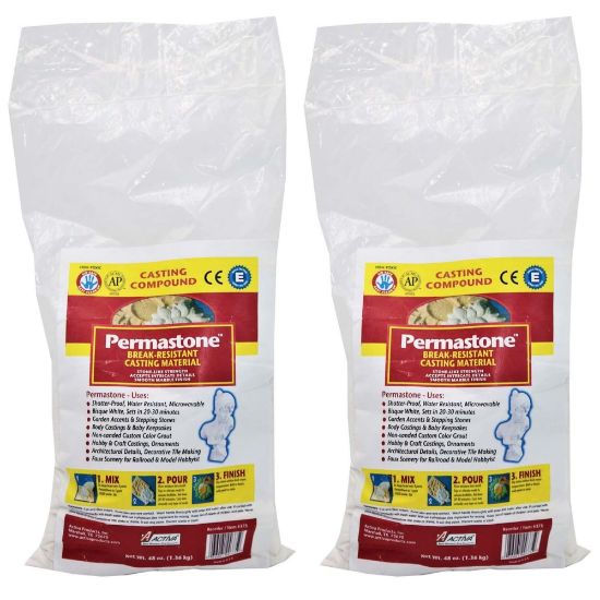 Picture of Activa Products PermaStone Casting Compound, 48 Oz, Pack Of 2 Bags