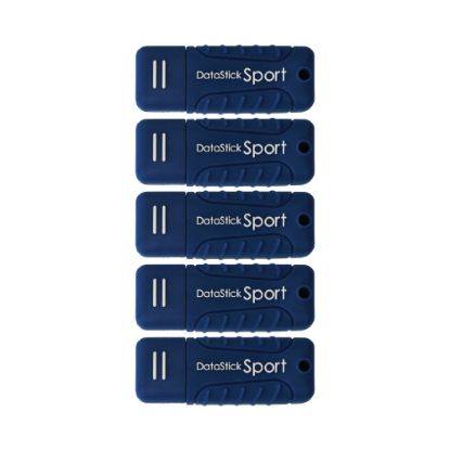 Picture of Centon DataStick Pro USB 3.0 Flash Drives, 16GB, Sport Blue, Pack Of 5 Flash Drives, S1-U3W2-16G-5B