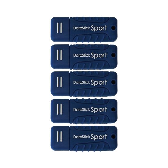 Picture of Centon DataStick Pro USB 3.0 Flash Drives, 16GB, Sport Blue, Pack Of 5 Flash Drives, S1-U3W2-16G-5B