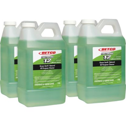 Picture of Betco Green Earth Natural All Purpose Cleaner, Clean Scent, 67.6 Oz, Green, Carton Of 4 Bottles