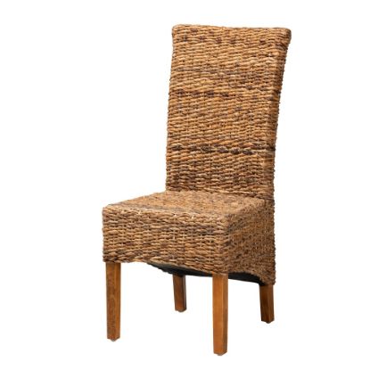 Picture of bali & pari Trianna Rustic Transitional Dining Chair, Natural Brown