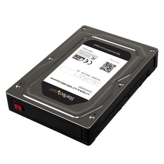 Picture of StarTech.com 2.5in to 3.5in SATA Aluminum Hard Drive Adapter Enclosure with SSD / HDD Height up to 12.5mm