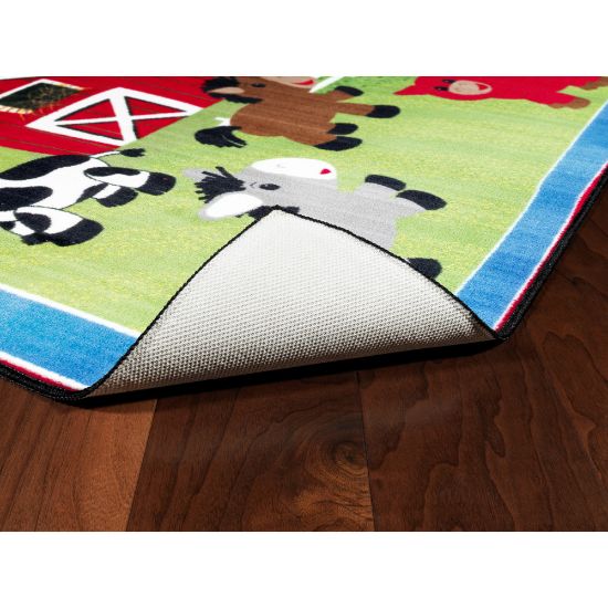 Picture of Flagship Carpets Cutie Barnyard Rug, Rectangle, 3ft x 5ft, Multicolor