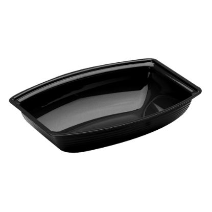 Picture of Cambro Camwear Rectangular Ribbed Bowls, 2.9 Qt, Black, Pack Of 12 Bowls