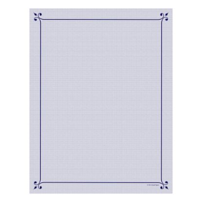 Picture of Great Papers! Design Paper, Corner Flourish, 8 1/2in x 11in, 50 Lb, Navy/Purple, Pack Of 80