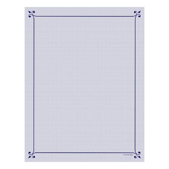 Picture of Great Papers! Design Paper, Corner Flourish, 8 1/2in x 11in, 50 Lb, Navy/Purple, Pack Of 80