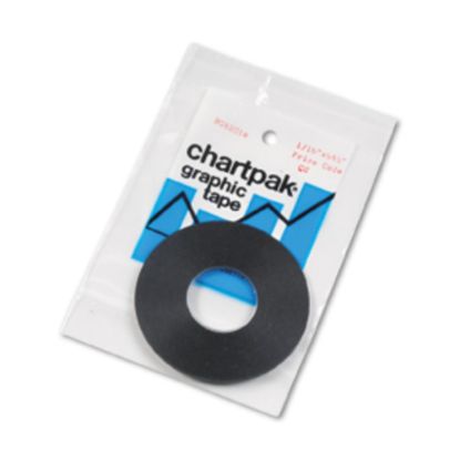 Picture of Chartpak Graphic Chart Tape, 0.06in x 54ft, Matte Black