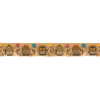 Picture of Amscan Summer Vintage Tiki Fringe Banners, 9in x 70in, Brown, Pack Of 2 Banners