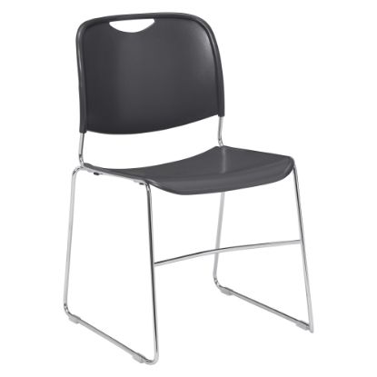 Picture of National Public Seating 8500 Ultra-Compact Stack Chair, Gunmetal/Chrome