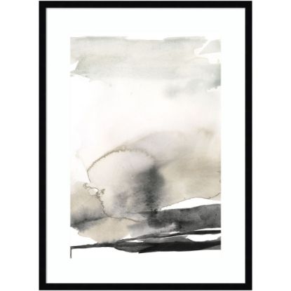 Picture of Amanti Art Ebony Horizon Triptych III by Jennifer Goldberger Wood Framed Wall Art Print, 34inH x 25inW, Black