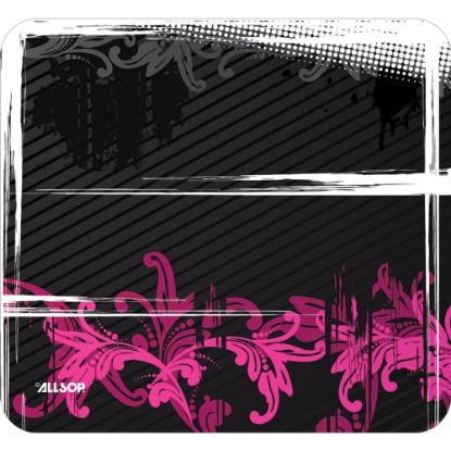 Picture of Allsop NatureSmart Image Mousepad - Floral Urban Pink - (30595) - Floral Urban Pink - 0.10in x 8.50in Dimension - Natural Rubber, Latex - Anti-skid