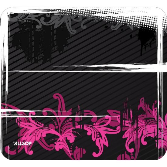 Picture of Allsop NatureSmart Image Mousepad - Floral Urban Pink - (30595) - Floral Urban Pink - 0.10in x 8.50in Dimension - Natural Rubber, Latex - Anti-skid