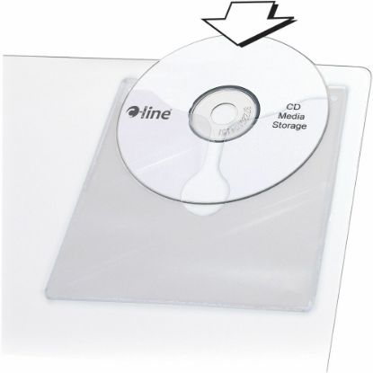 Picture of C-Line Self-Adhesive CD Holder, 5 1/3 x 5 2/3, 10/PK