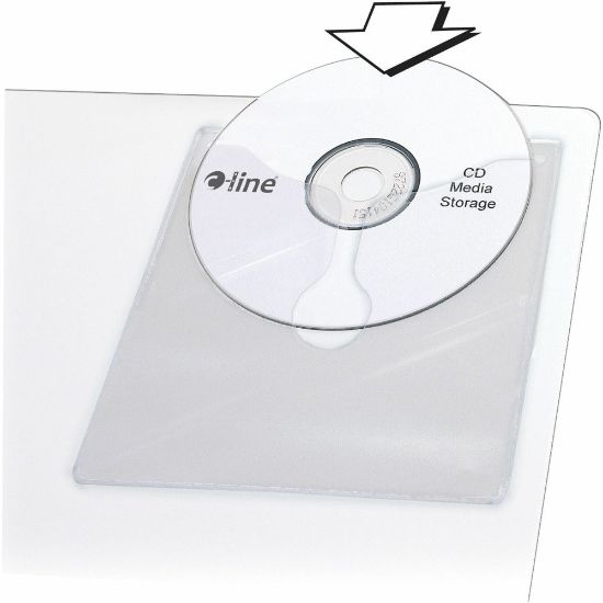 Picture of C-Line Self-Adhesive CD Holder, 5 1/3 x 5 2/3, 10/PK