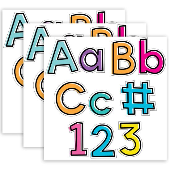 Picture of Carson Dellosa Education EZ Letters, Kind Vibes, 219 Pieces Per Pack, Set Of 3 Packs