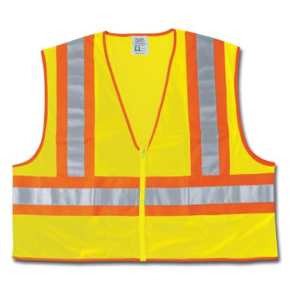 Picture of Luminator Class II Safety Vests, X-Large, Lime