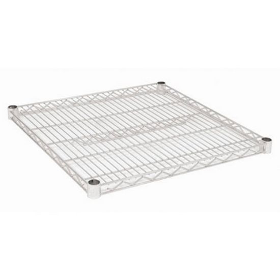 Picture of Focus Foodservice Chrome-Plated Wire Shelf, 2inH x 24inW x 24inD