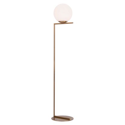 Picture of Zuo Modern Belair Floor Lamp, 61inH, Brass Shade/Brass Base