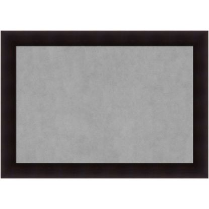 Picture of Amanti Art Magnetic Bulletin Board, Steel/Aluminum, 42in x 30in, Portico Espresso Wood Frame