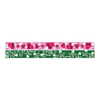 Picture of Barker Creek Double-Sided Straight-Edge Border Strips, 3in x 35in, Heart/Clover, Pack Of 12