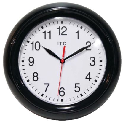 Picture of Infinity Instruments ITC Focus Wall Clock, 10in, Black