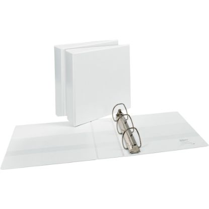 Picture of Avery Durable View Binders, 3in Ring, 8 1/2in x 11in, White, Pack Of 3