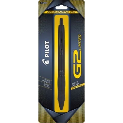 Picture of Pilot G2 Limited Gel Pen, Fine Point, 0.7 mm, Matte Black Barrels, Black Ink