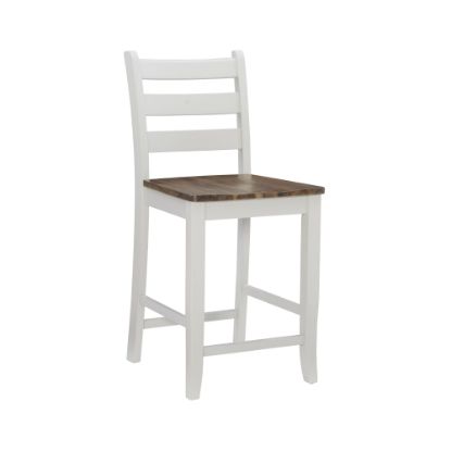 Picture of Powell Soren Counter Stools, Oak/Silver Birch, Set Of 2 Stools