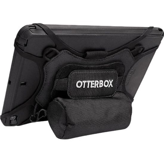 Picture of OtterBox Utility Carrying Case for 10in to 13in Apple, Samsung, LG, Google Tablet - Black - Neck Strap, Hand Strap - 8.7in Height x 6.8in Width x 0.8in Depth - 1 Pack