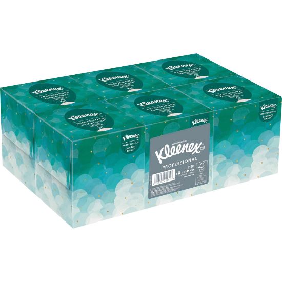 Picture of Kleenex Professional Facial Tissue Cube for Business, One Bundle of 6 Boxes