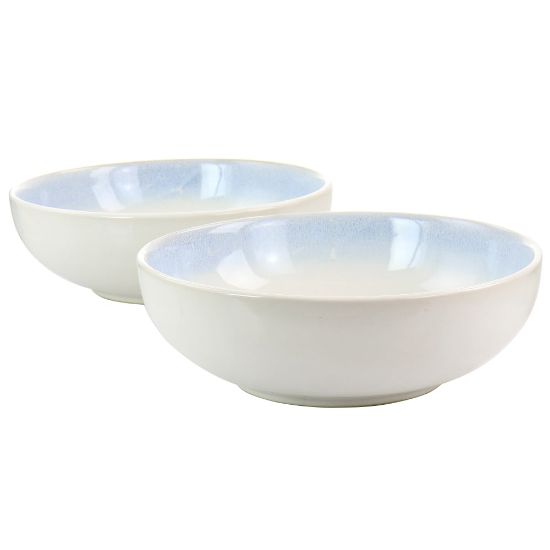 Picture of Martha Stewart Stoneware 2-Piece Serving Bowl Set, 10in, Blue