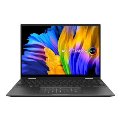 Picture of ASUS ZenBook Flip 14 OLED UN5401RA-DB74T - Flip design - AMD Ryzen 7 6800H / 3.2 GHz - Win 11 Home - Radeon Graphics - 16 GB RAM - 1 TB SSD NVMe, Performance - 14in OLED touchscreen 2880 x 1800 (2.8K) @ 90 Hz - Wi-Fi 6E - jade black