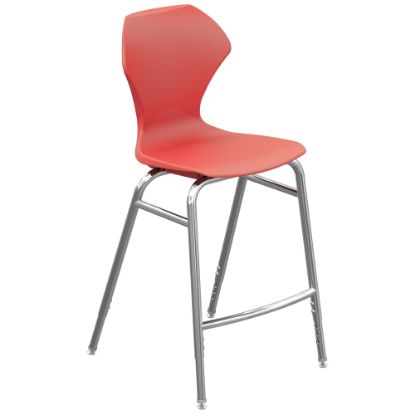 Picture of Marco Group Apex Apex Series Adjustable Stool, Red/Chrome