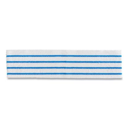 Picture of Rubbermaid Commercial HYGEN Disposable Microfiber Mop Pads, White/Blue, 50 Pads Per Pack, Case Of 3 Packs