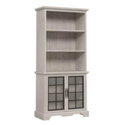 Picture of Sauder Carolina Grove 72inH 5-Shelf Bookcase With Glass Doors, Winter Oak