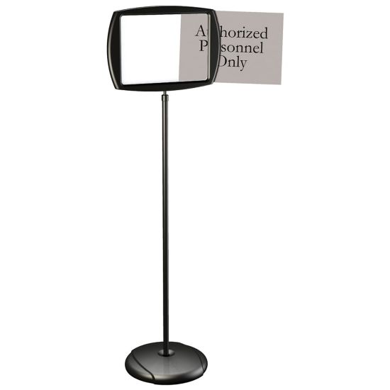 Picture of MasterVision Easy-Clean Adjustable Sign Stand, 39 7/16inH x 15 1/4inW, Silver/Black