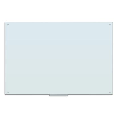 Picture of U Brands Non-Magnetic Glass Dry-Erase Board, 72in X 48in, White Frosted Surface, Frameless, Actual Size 70in X 47in (2796U00-01)